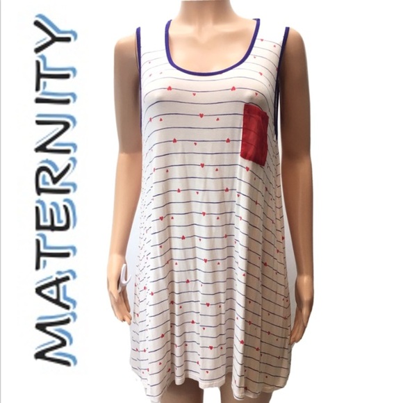 Siren Lily Maternity Sleeveless Tunic Top 1X - Picture 1 of 8